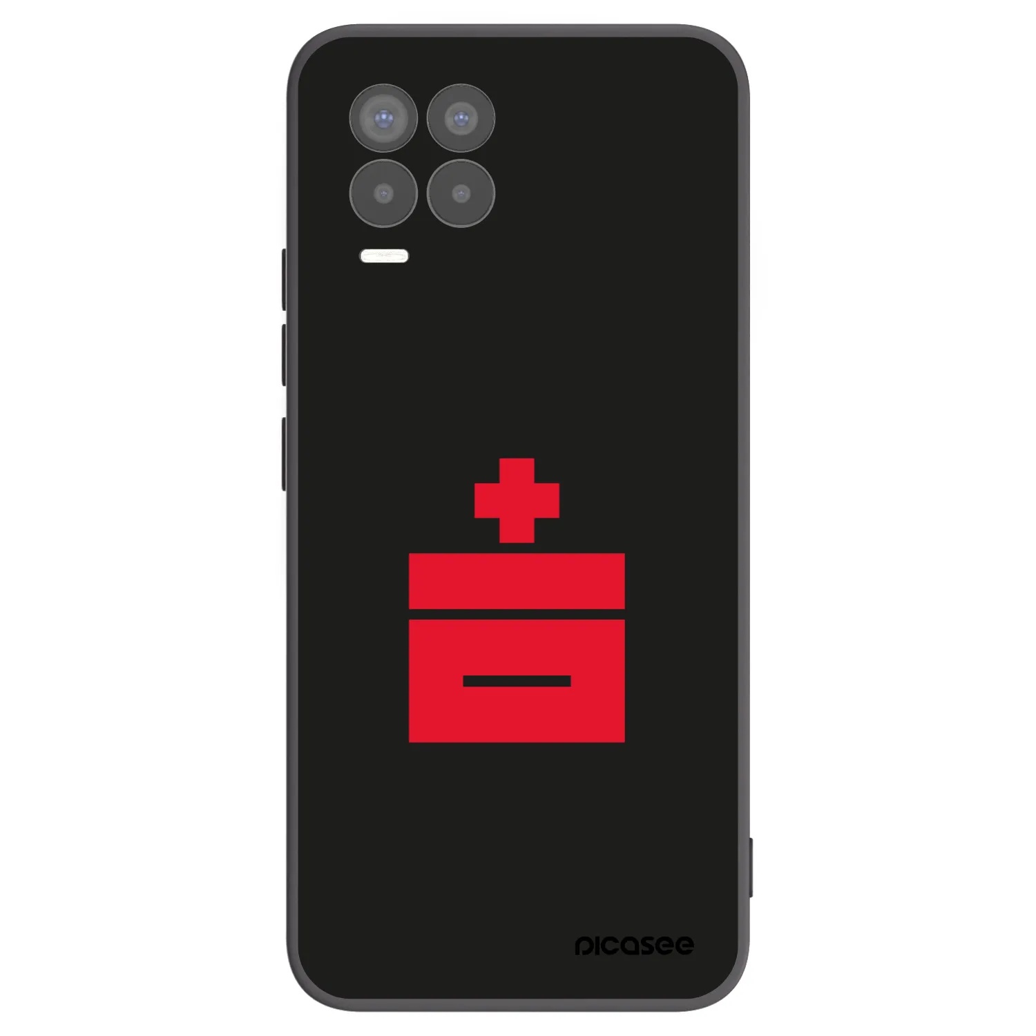 Picasee silikonový černý obal pro Realme 8 4G - Le Plastenciaga