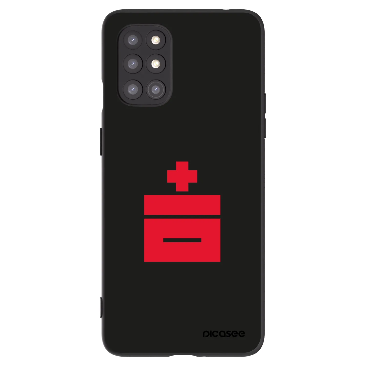 Picasee silikonový černý obal pro OnePlus 8T - Le Plastenciaga