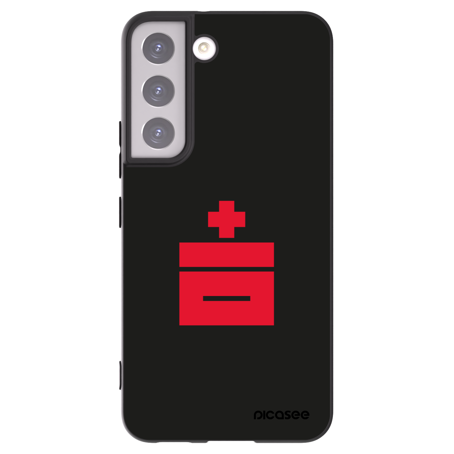 Picasee silikonový černý obal pro Samsung Galaxy S22 5G - Le Plastenciaga