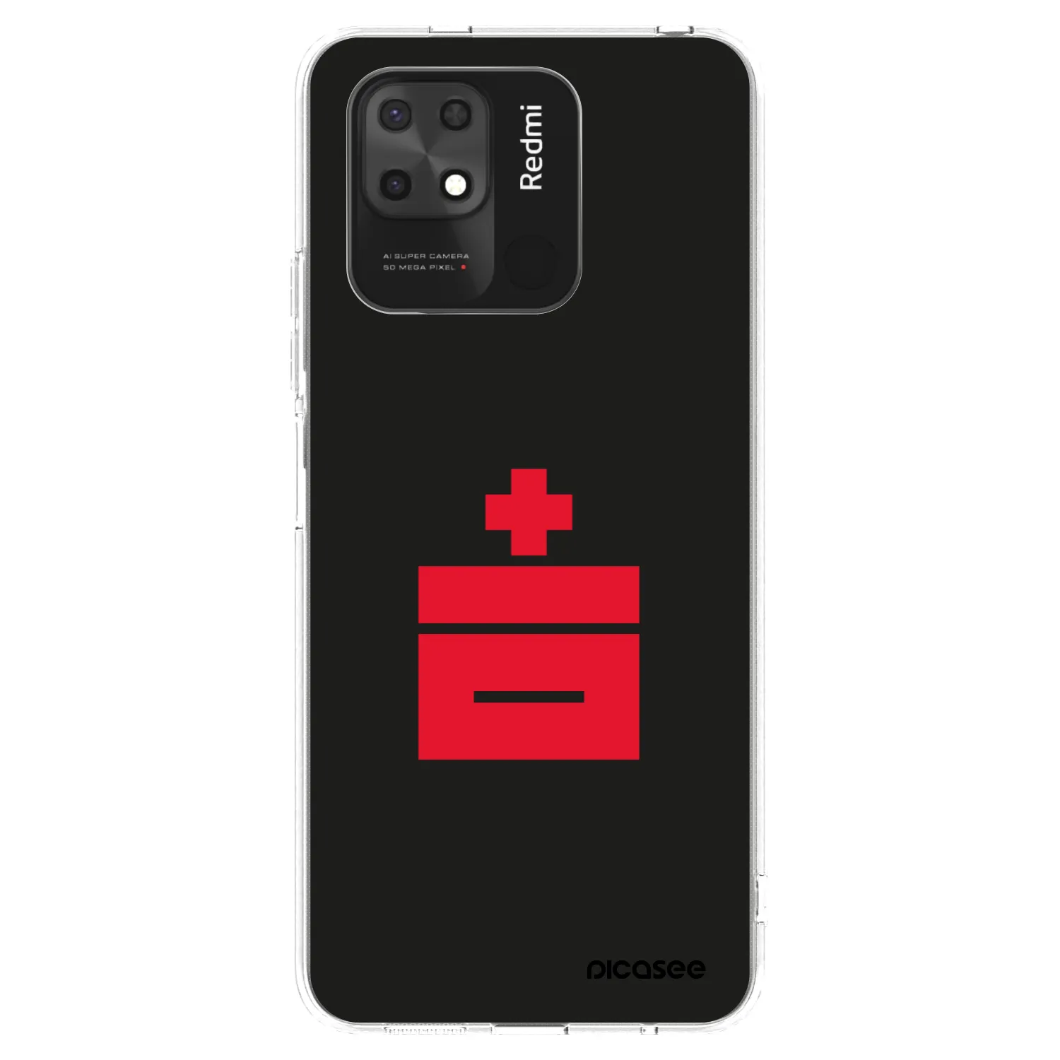 Picasee silikonový průhledný obal pro Xiaomi Redmi 10C - Le Plastenciaga