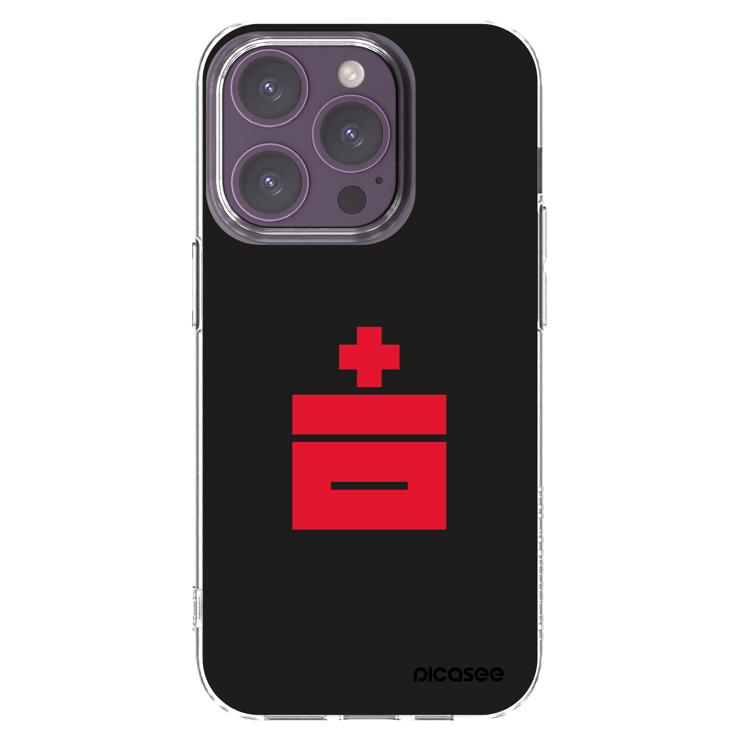 Picasee silikonový průhledný obal pro Apple iPhone 14 Pro - Le Plastenciaga