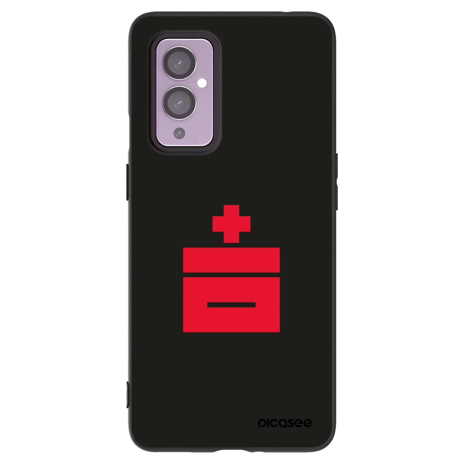 Picasee silikonový černý obal pro OnePlus 9 - Le Plastenciaga