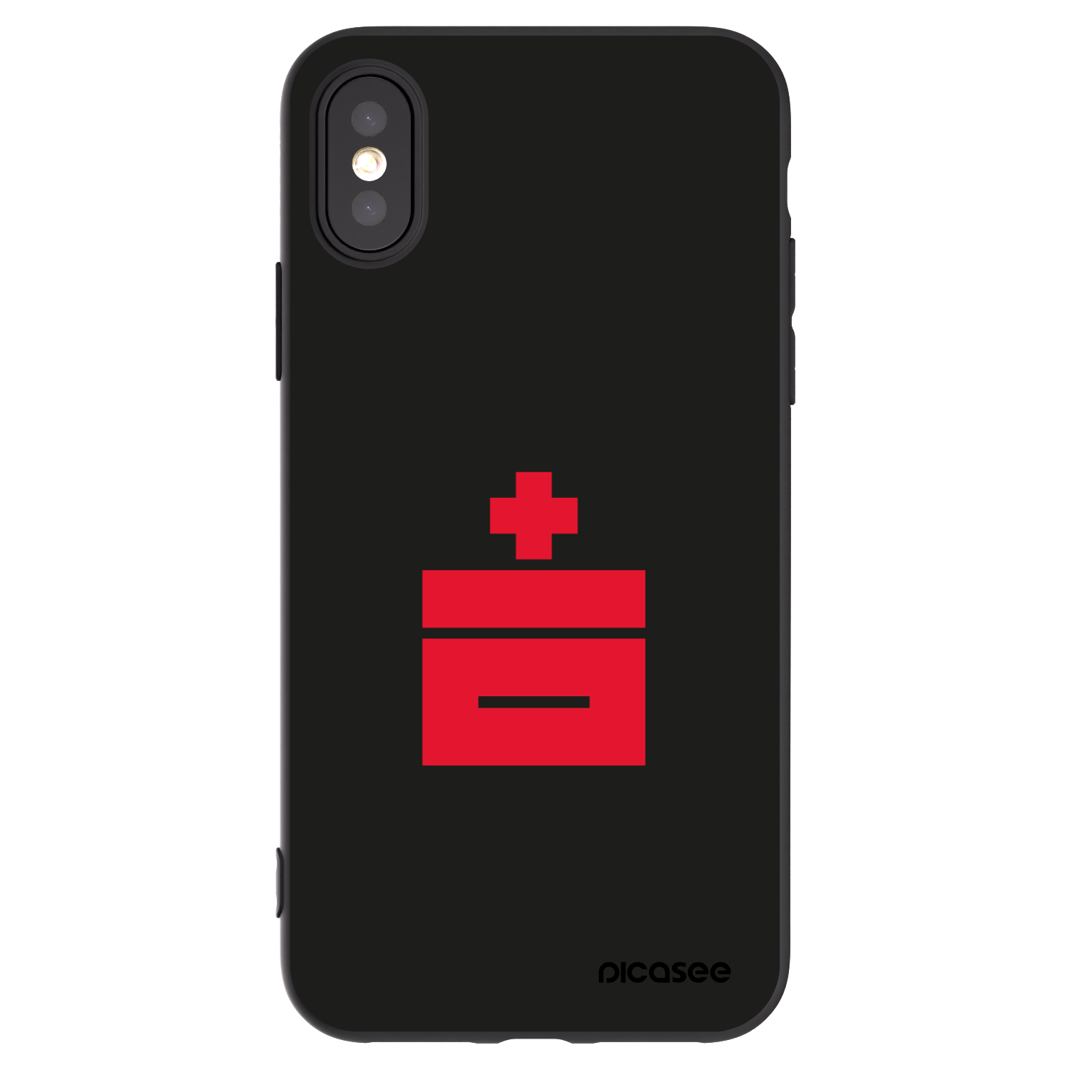 Picasee silikonový černý obal pro Apple iPhone X/XS - Le Plastenciaga