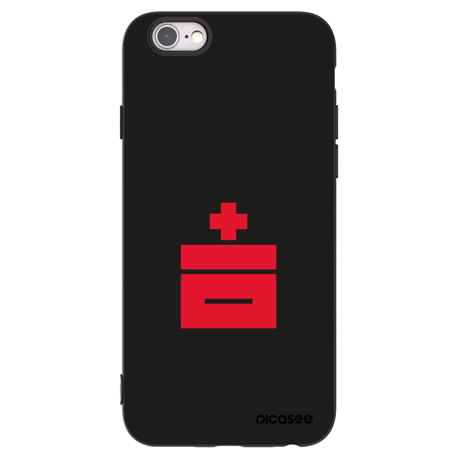Picasee silikonový černý obal pro Apple iPhone 6/6S - Le Plastenciaga