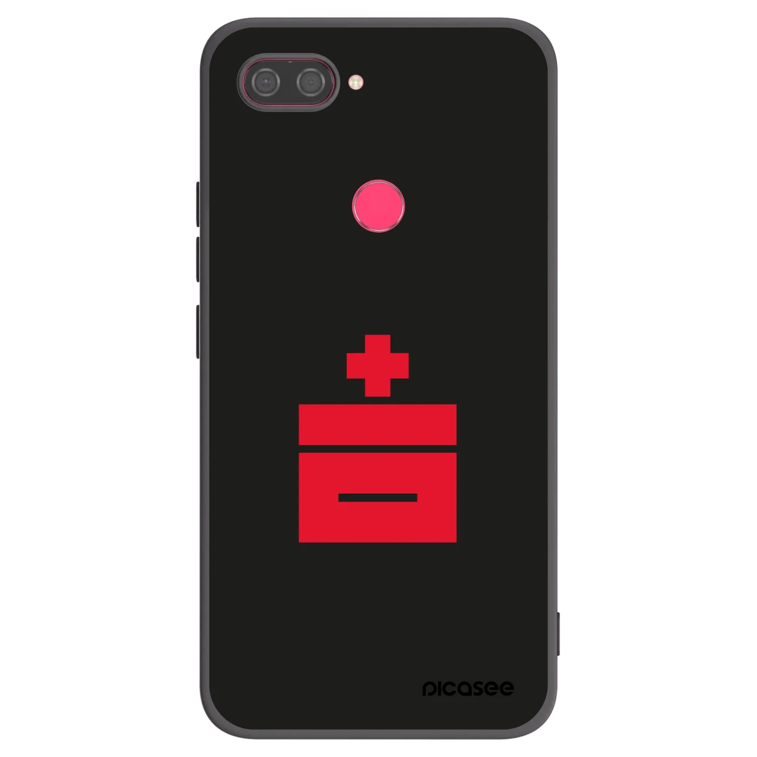 Picasee silikonový černý obal pro Xiaomi Mi 8 Lite - Le Plastenciaga