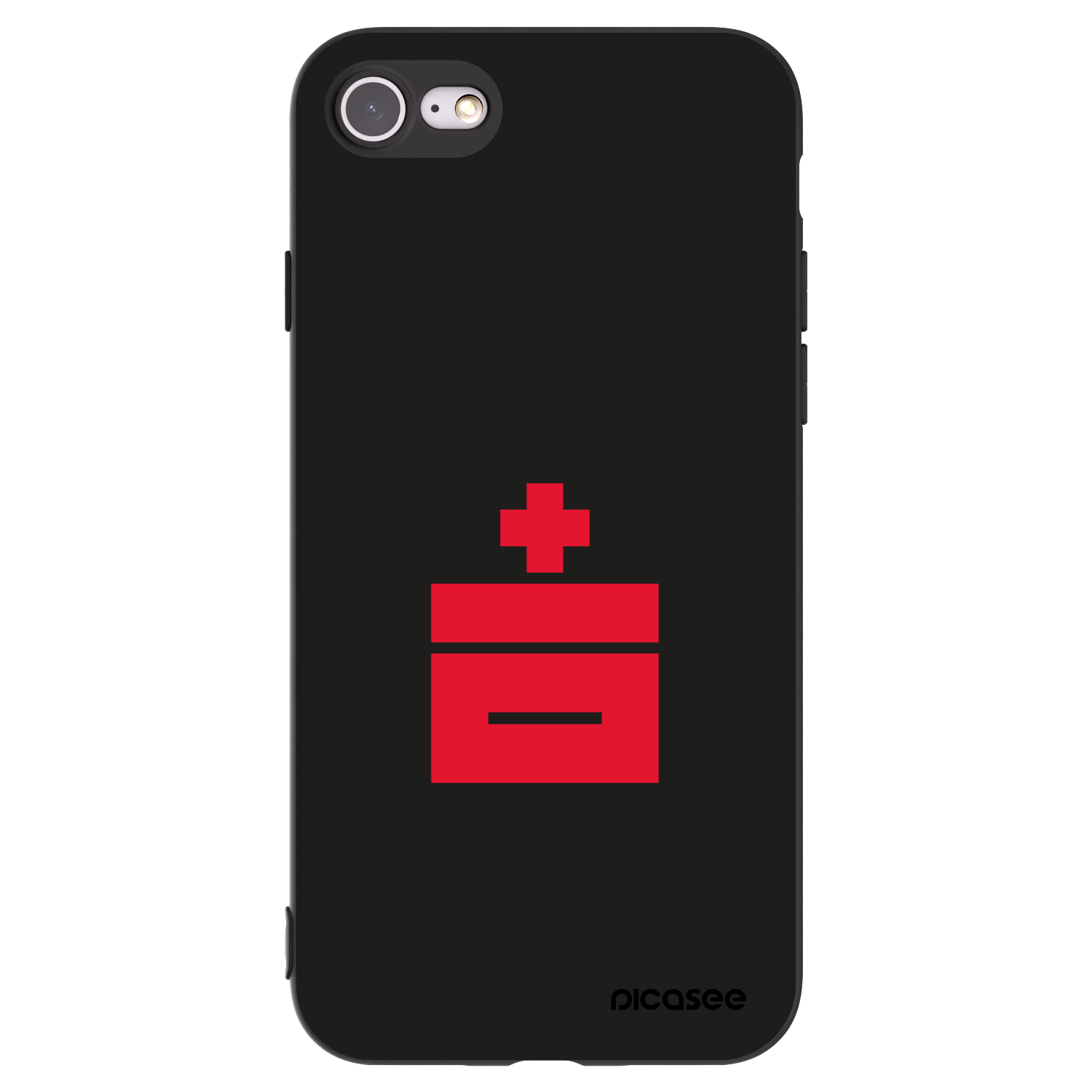 Picasee silikonový černý obal pro Apple iPhone 8 - Le Plastenciaga