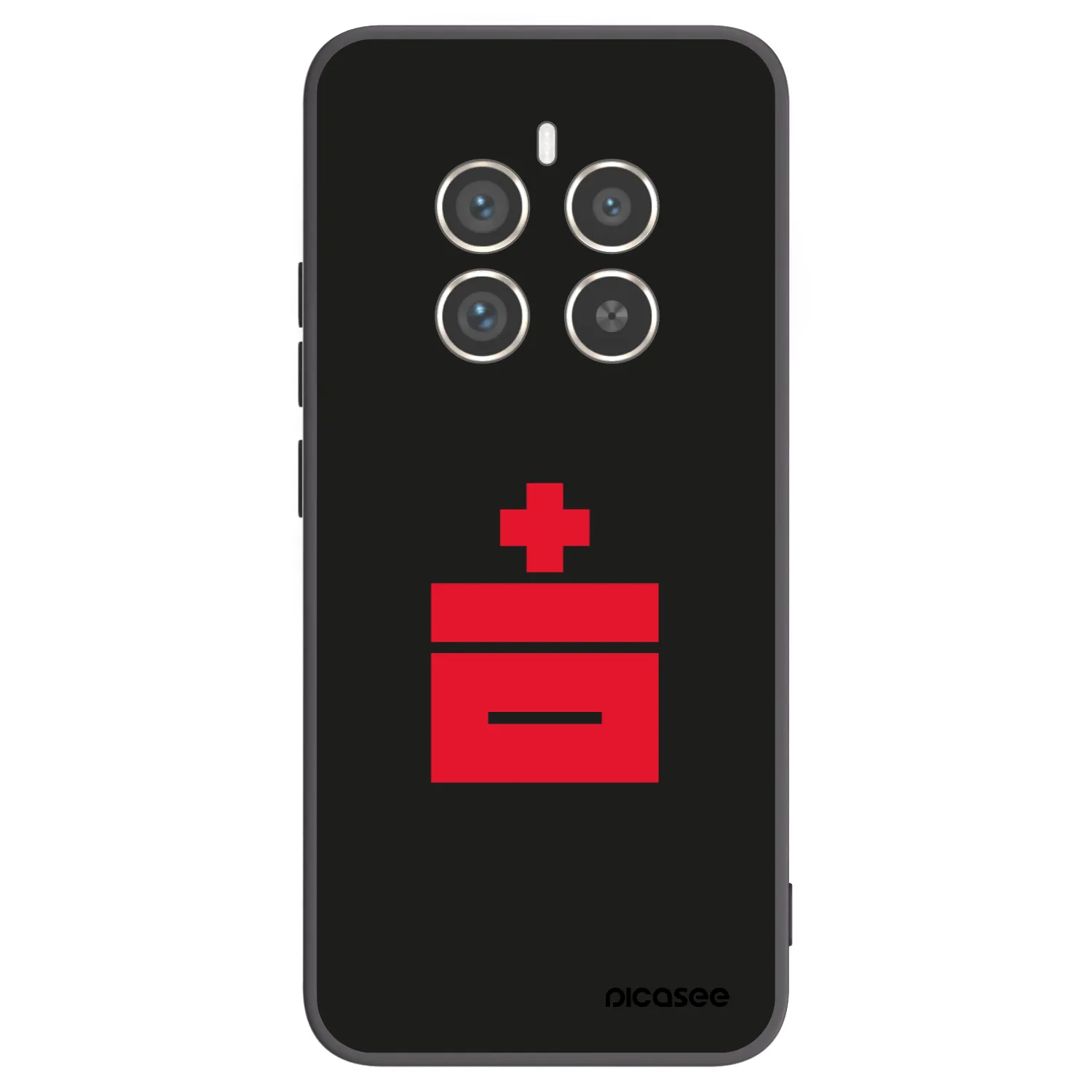Picasee silikonový černý obal pro Realme 12 Pro 5G - Le Plastenciaga