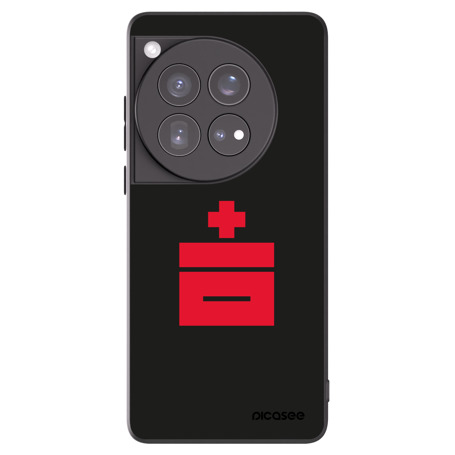 Picasee silikonový černý obal pro OnePlus 12 5G - Le Plastenciaga