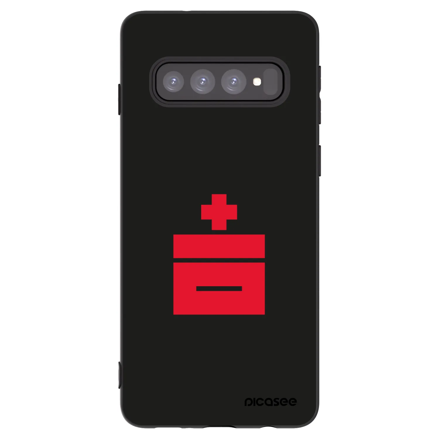 Picasee silikonový černý obal pro Samsung Galaxy S10 G973 - Le Plastenciaga