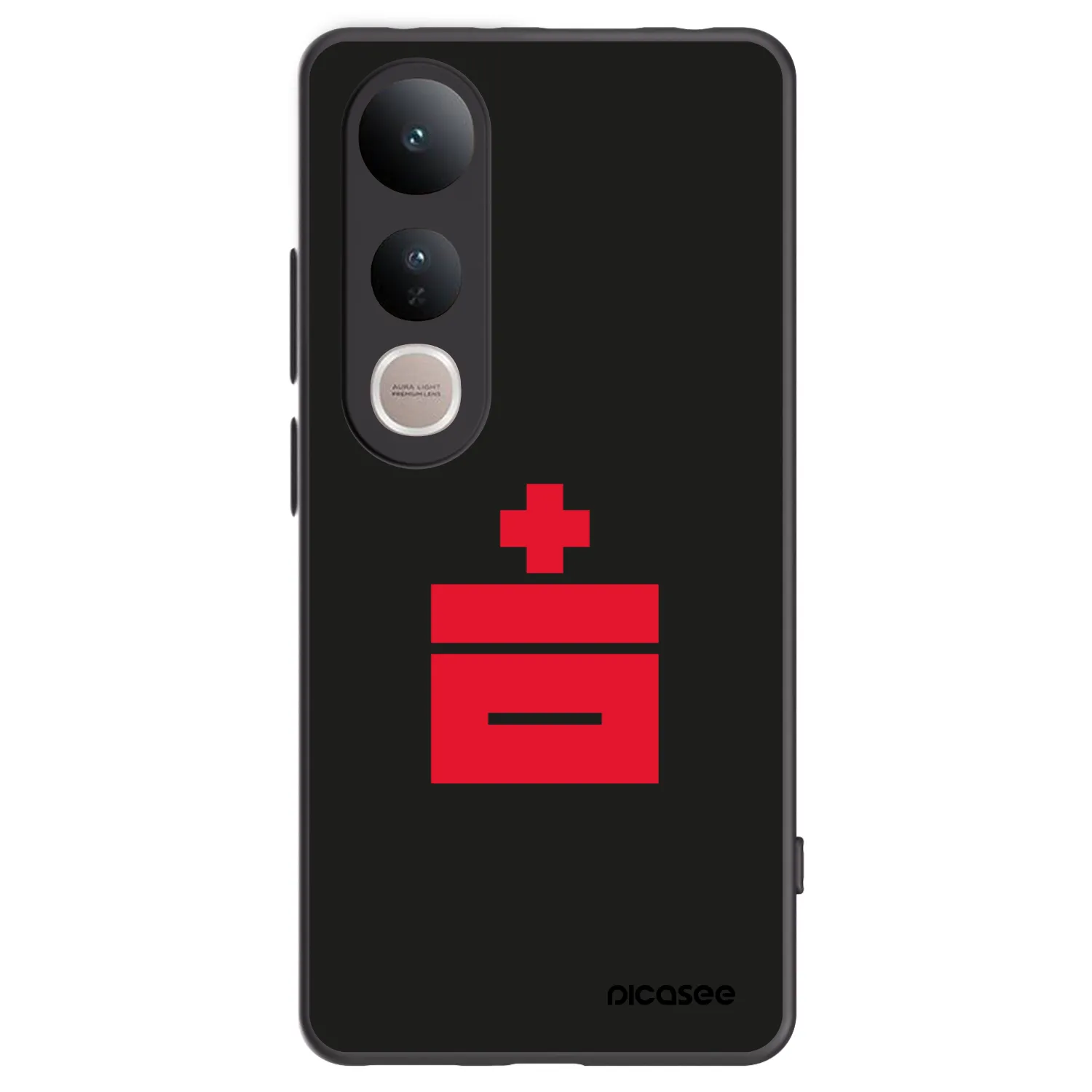 Picasee silikonový černý obal pro Vivo V50 Lite 5G - Le Plastenciaga