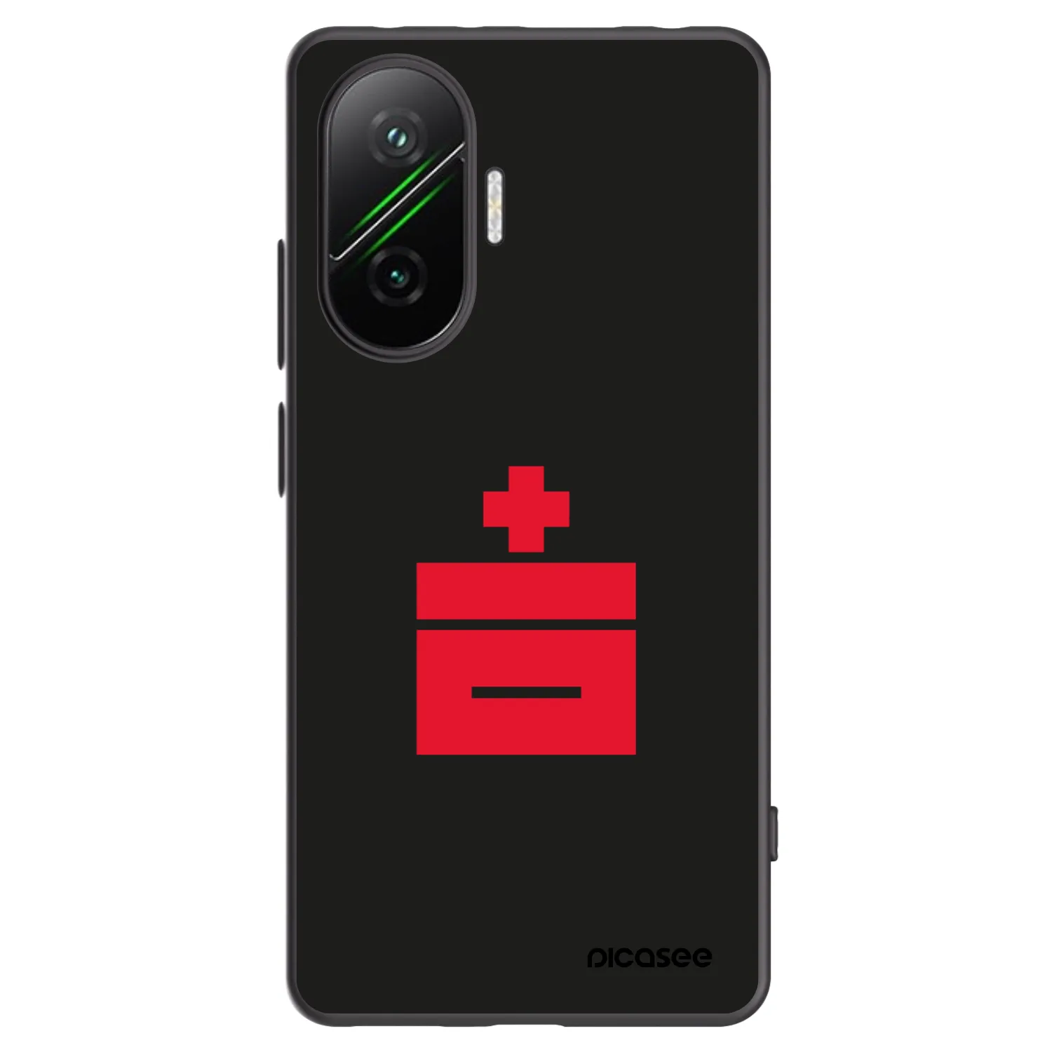 Picasee silikonový černý obal pro Xiaomi Poco F7 Pro 5G - Le Plastenciaga
