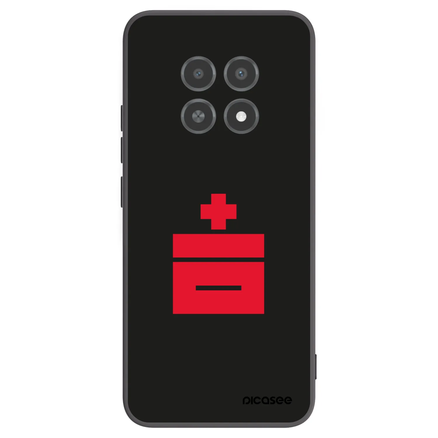 Picasee silikonový černý obal pro Realme 12X - Le Plastenciaga