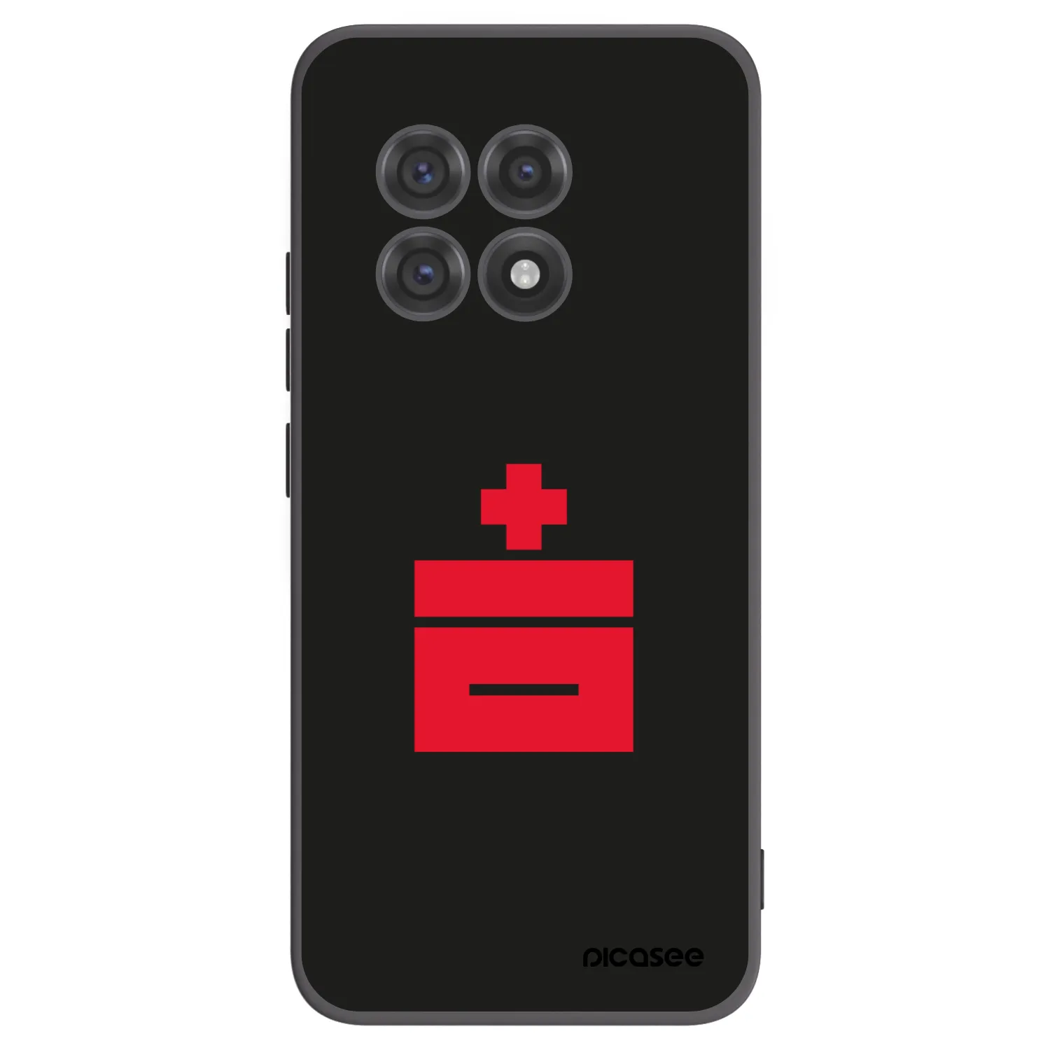Picasee silikonový černý obal pro OnePlus 13R 5G - Le Plastenciaga