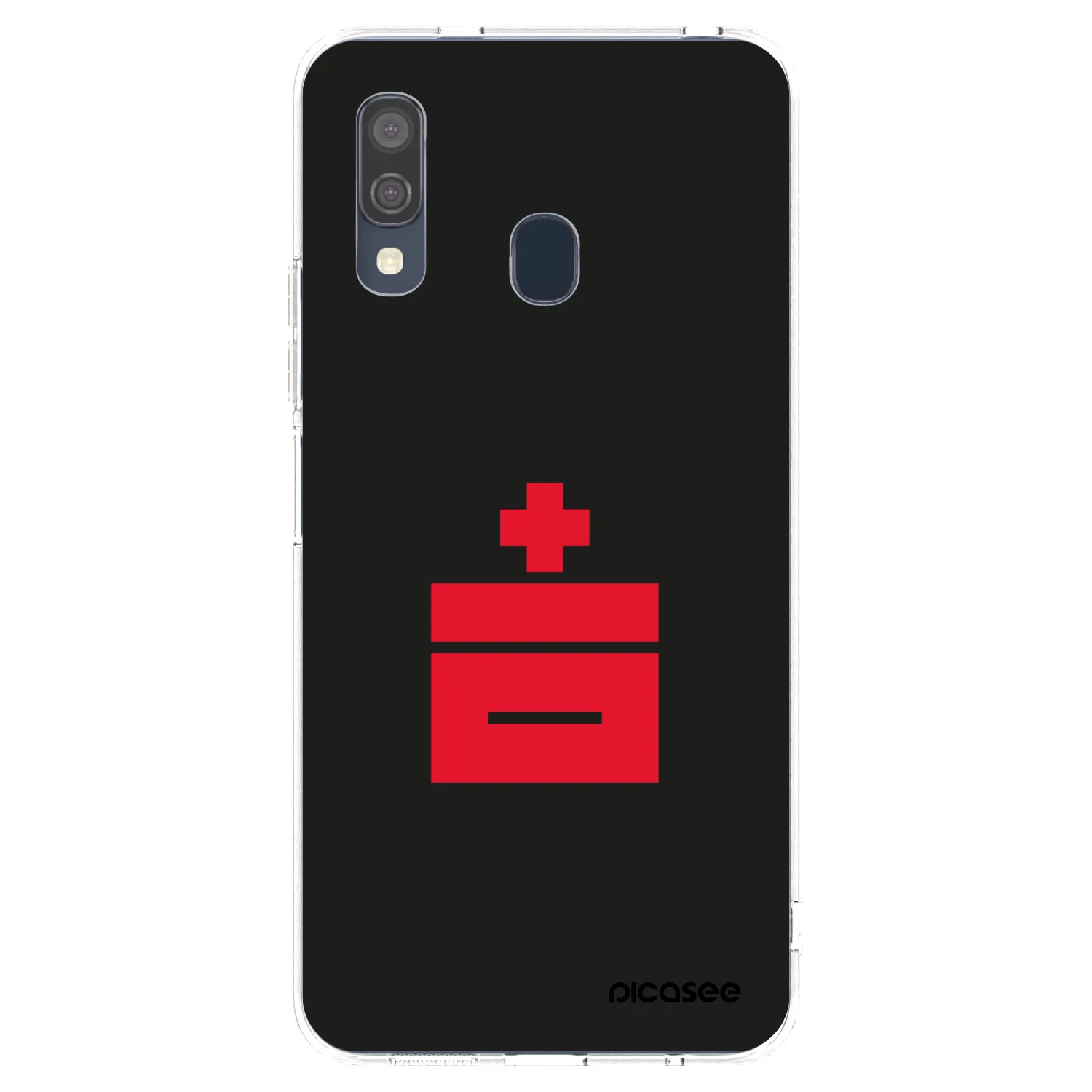Picasee silikonový průhledný obal pro Samsung Galaxy A40 A405F - Le Plastenciaga
