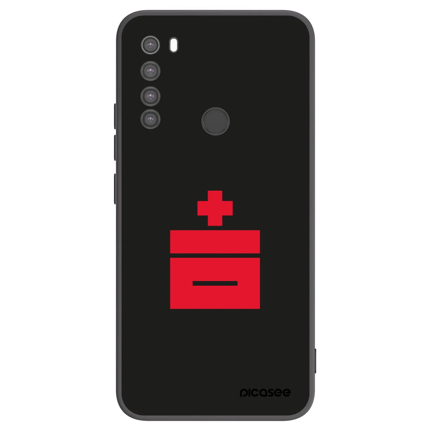 Picasee silikonový černý obal pro Xiaomi Redmi Note 8 - Le Plastenciaga