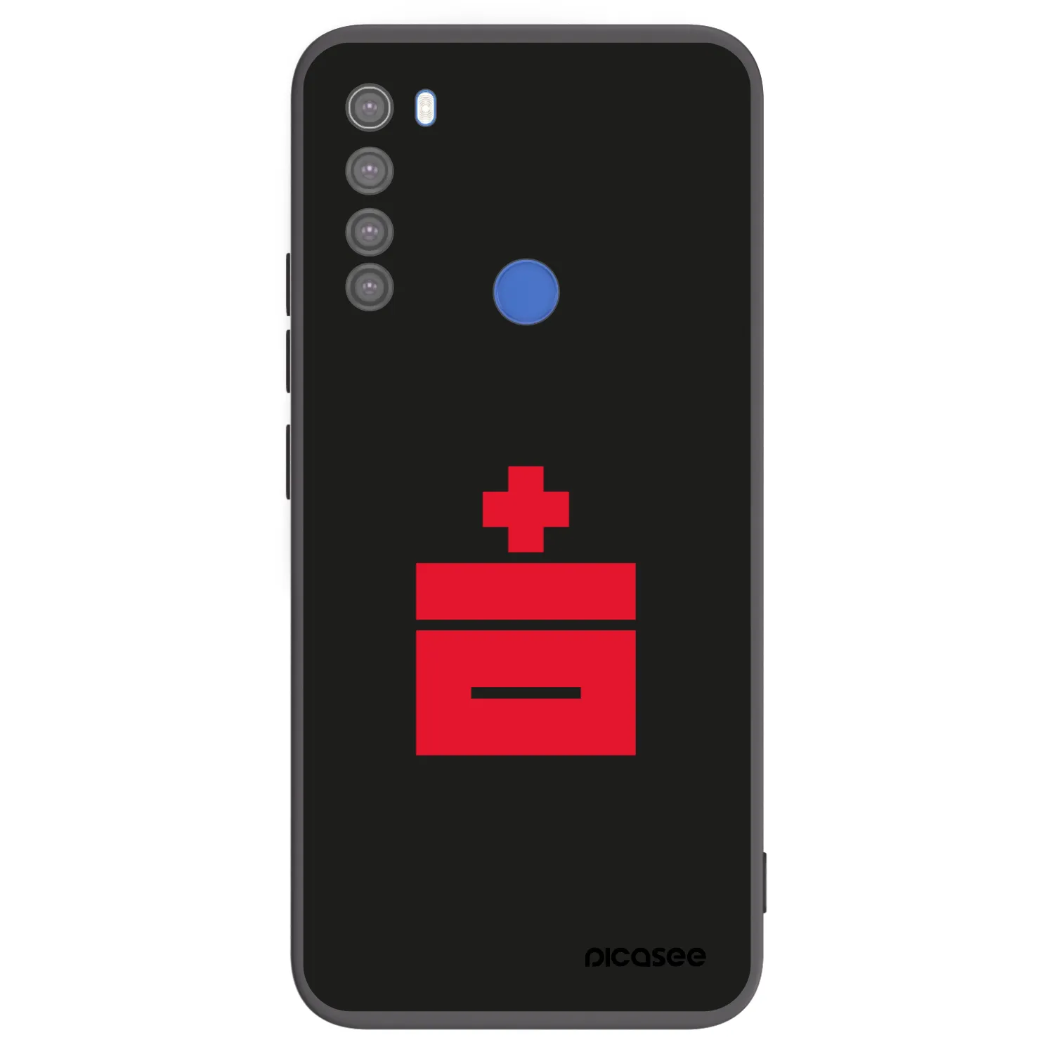 Picasee silikonový černý obal pro Xiaomi Redmi Note 8T - Le Plastenciaga