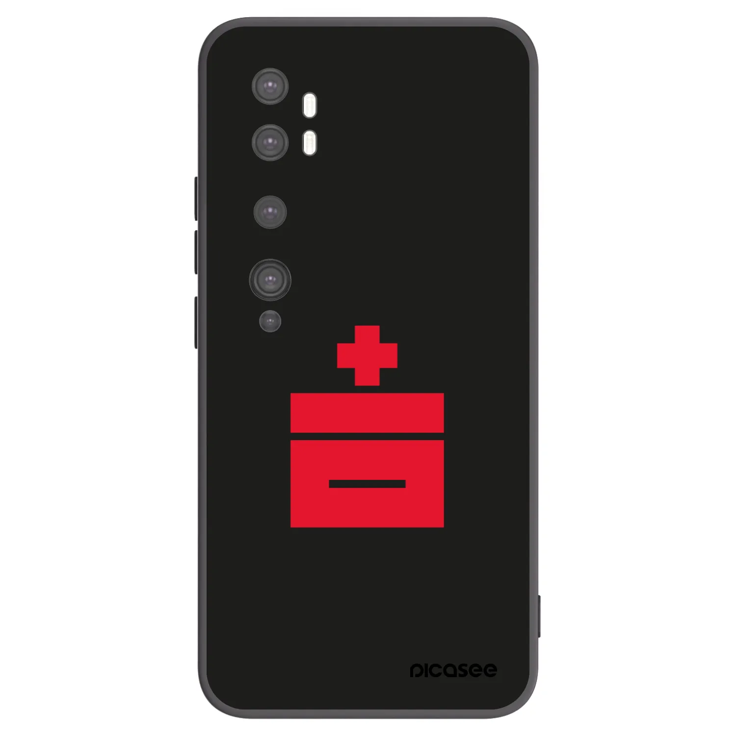 Picasee silikonový černý obal pro Xiaomi Mi Note 10 (Pro) - Le Plastenciaga