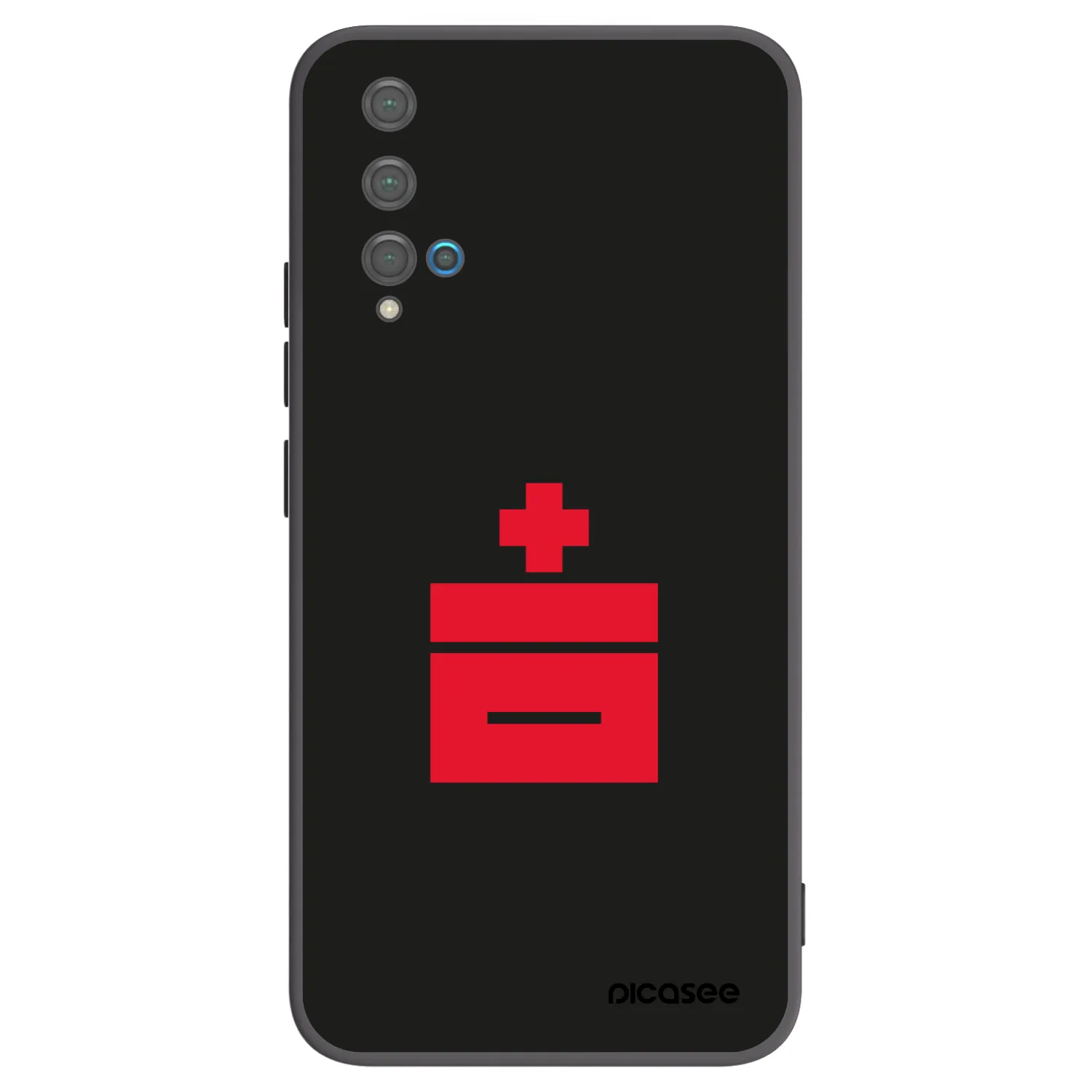 Picasee silikonový černý obal pro Huawei Nova 5T - Le Plastenciaga