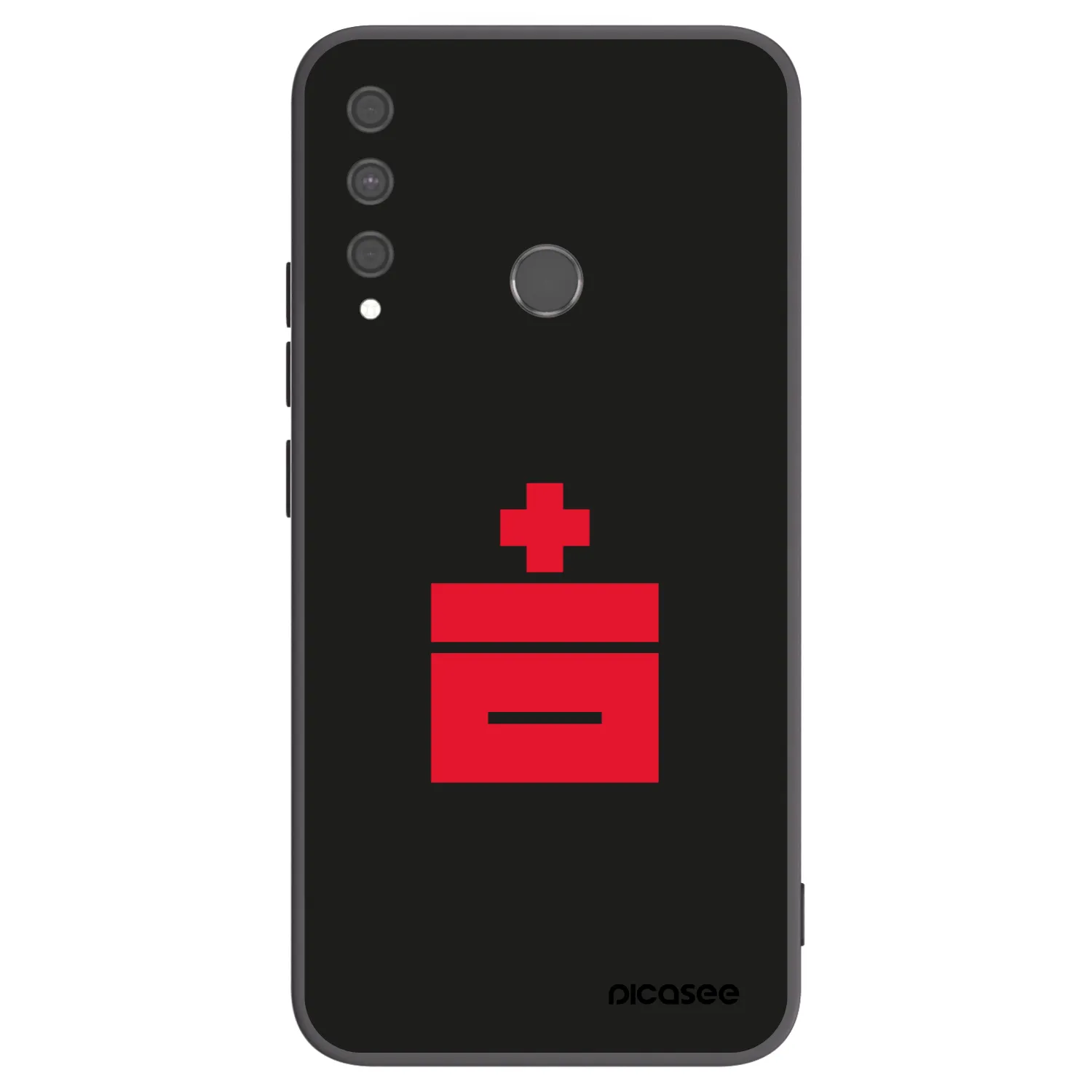 Picasee silikonový černý obal pro Huawei P40 Lite E - Le Plastenciaga