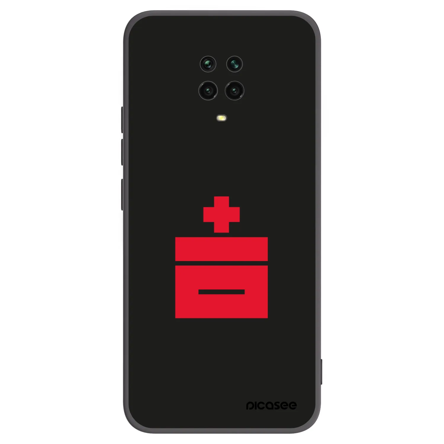 Picasee silikonový černý obal pro Xiaomi Redmi Note 9 Pro - Le Plastenciaga