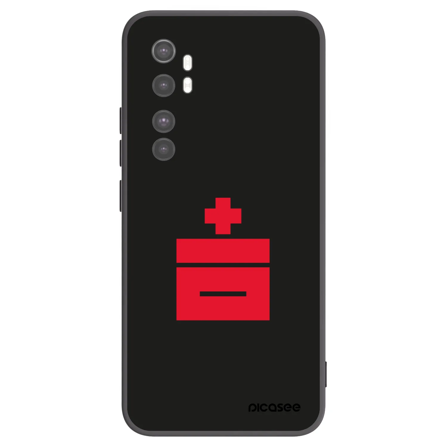 Picasee silikonový černý obal pro Xiaomi Mi Note 10 Lite - Le Plastenciaga