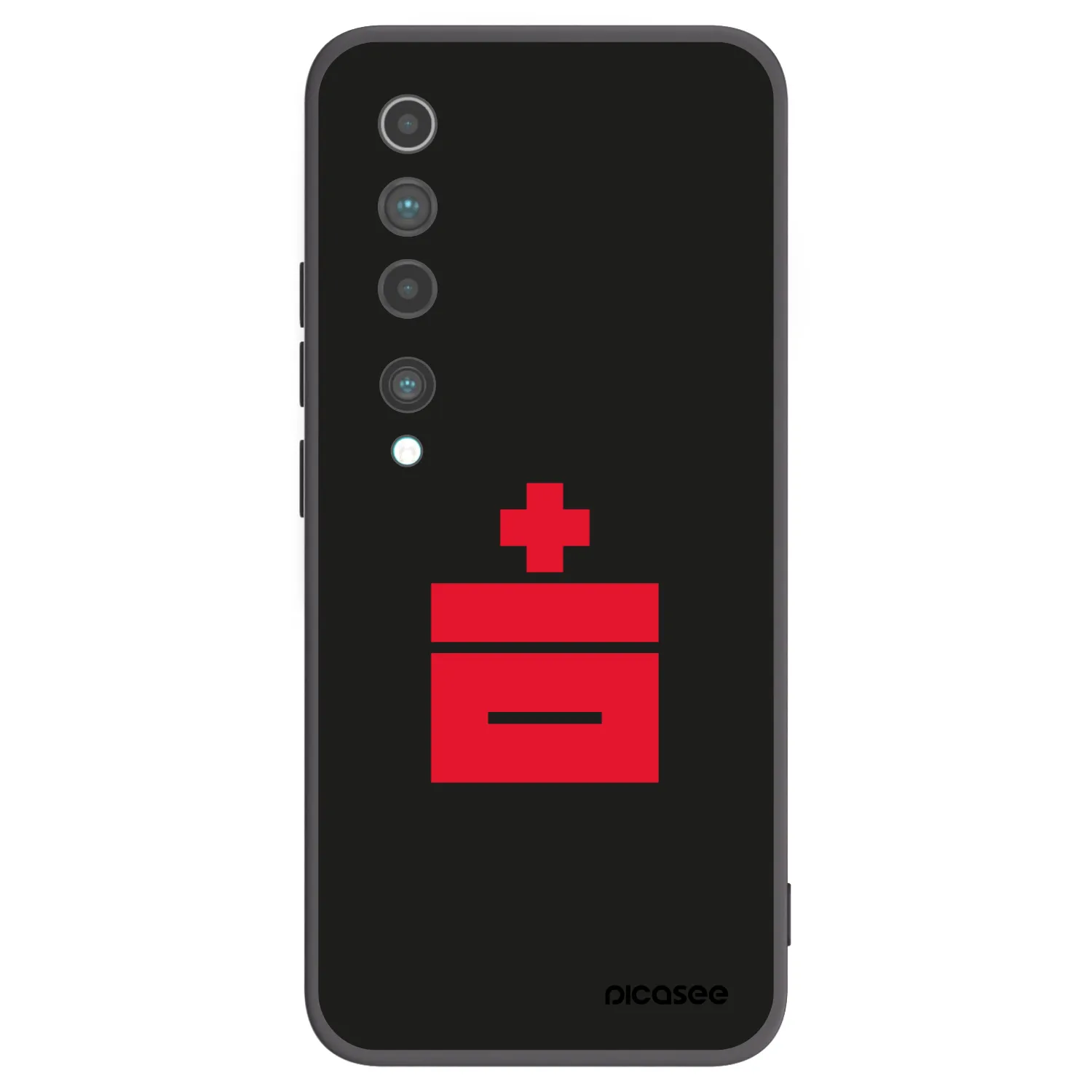 Picasee silikonový černý obal pro Xiaomi Mi 10 - Le Plastenciaga