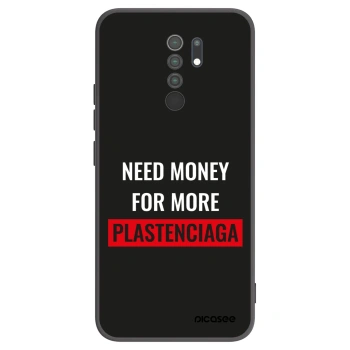 Picasee silikonový černý obal pro Xiaomi Redmi 9 - More PLASTENCIAGA