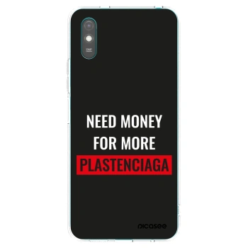 Picasee silikonový průhledný obal pro Xiaomi Redmi 9A - More PLASTENCIAGA