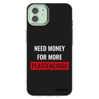 Picasee silikonový průhledný obal pro Apple iPhone 12 - More PLASTENCIAGA