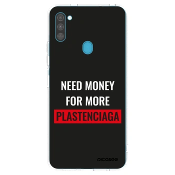 Picasee silikonový průhledný obal pro Samsung Galaxy M11 - More PLASTENCIAGA