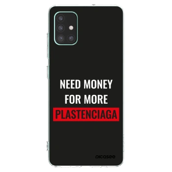 Picasee silikonový průhledný obal pro Samsung Galaxy M51 M515F - More PLASTENCIAGA