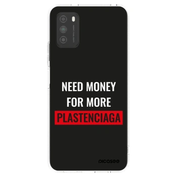 Picasee silikonový průhledný obal pro Xiaomi Poco M3 - More PLASTENCIAGA