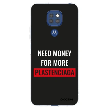 Picasee silikonový průhledný obal pro Motorola Moto G9 Play - More PLASTENCIAGA