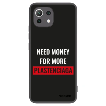 Picasee silikonový černý obal pro Xiaomi Mi 11 Lite - More PLASTENCIAGA
