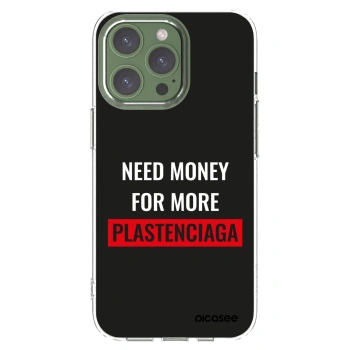 Picasee silikonový průhledný obal pro Apple iPhone 13 Pro - More PLASTENCIAGA