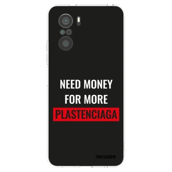 Picasee silikonový průhledný obal pro Xiaomi Poco F3 - More PLASTENCIAGA