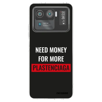 Picasee silikonový průhledný obal pro Xiaomi Mi 11 Ultra - More PLASTENCIAGA