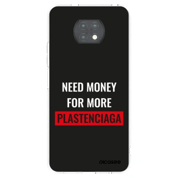Picasee silikonový průhledný obal pro Xiaomi Redmi Note 9T - More PLASTENCIAGA