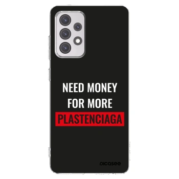 Picasee silikonový průhledný obal pro Samsung Galaxy A52s 5G A528B - More PLASTENCIAGA
