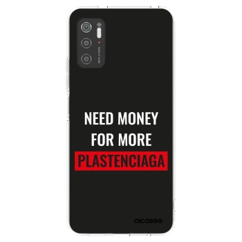 Picasee silikonový průhledný obal pro Xiaomi Poco M3 Pro 5G - More PLASTENCIAGA