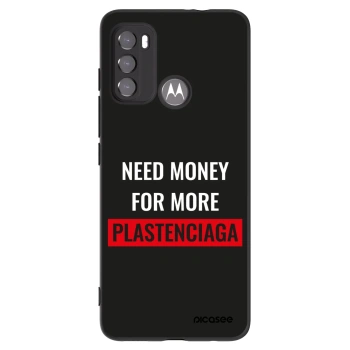 Picasee silikonový černý obal pro Motorola Moto G60 - More PLASTENCIAGA