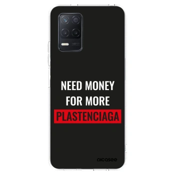 Picasee silikonový průhledný obal pro Realme 8 5G - More PLASTENCIAGA