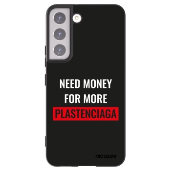 Picasee silikonový černý obal pro Samsung Galaxy S22 5G - More PLASTENCIAGA