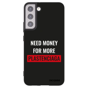 Picasee silikonový černý obal pro Samsung Galaxy S22+ 5G - More PLASTENCIAGA