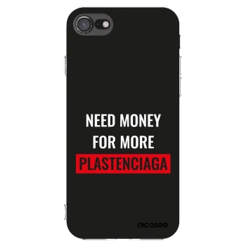 Picasee silikonový průhledný obal pro Apple iPhone SE 2022 - More PLASTENCIAGA