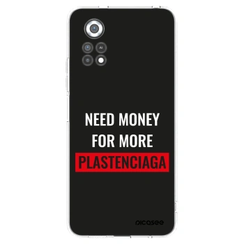 Picasee silikonový průhledný obal pro Xiaomi Poco X4 Pro 5G - More PLASTENCIAGA