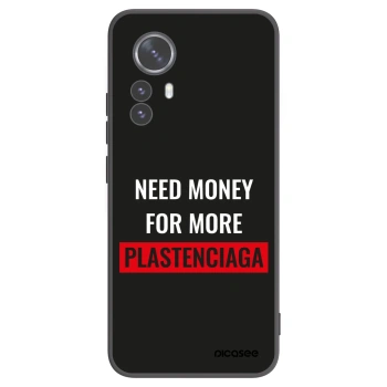 Picasee silikonový černý obal pro Xiaomi 12 Pro - More PLASTENCIAGA