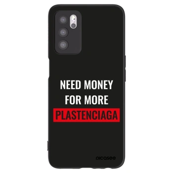 Picasee silikonový černý obal pro OPPO A16 - More PLASTENCIAGA