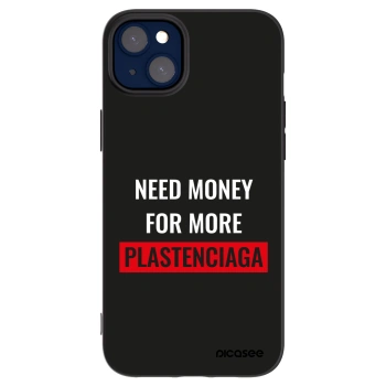 Picasee silikonový černý obal pro Apple iPhone 14 Plus - More PLASTENCIAGA