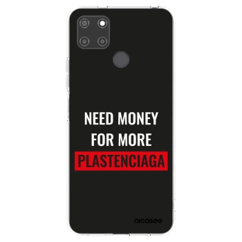 Picasee silikonový průhledný obal pro Realme C21Y - More PLASTENCIAGA